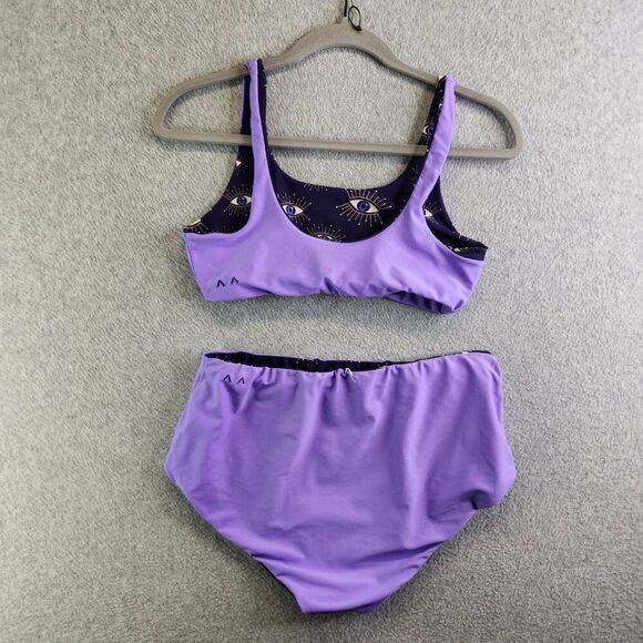 Kitty and Vibe Bikini Third Eye Reversible XS Scoop Top M2 High Rise Bottom - Picture 7 of 15